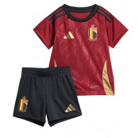 Maglia Calcio Belgio Prima Divisa Bambino Europei 2024 Manica Corta (+ pantaloncini)